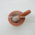 10 * 9 cm red pedra natural de mármore almofariz e pilão / Herb moedor / spice tool